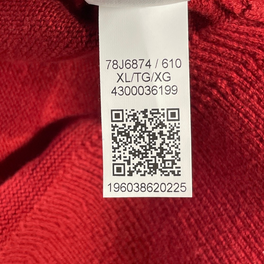 Tommy Hilfiger Sweater Mens XL Red Crewneck Embroidered Logo Preppy Casual - Picture 10 of 11